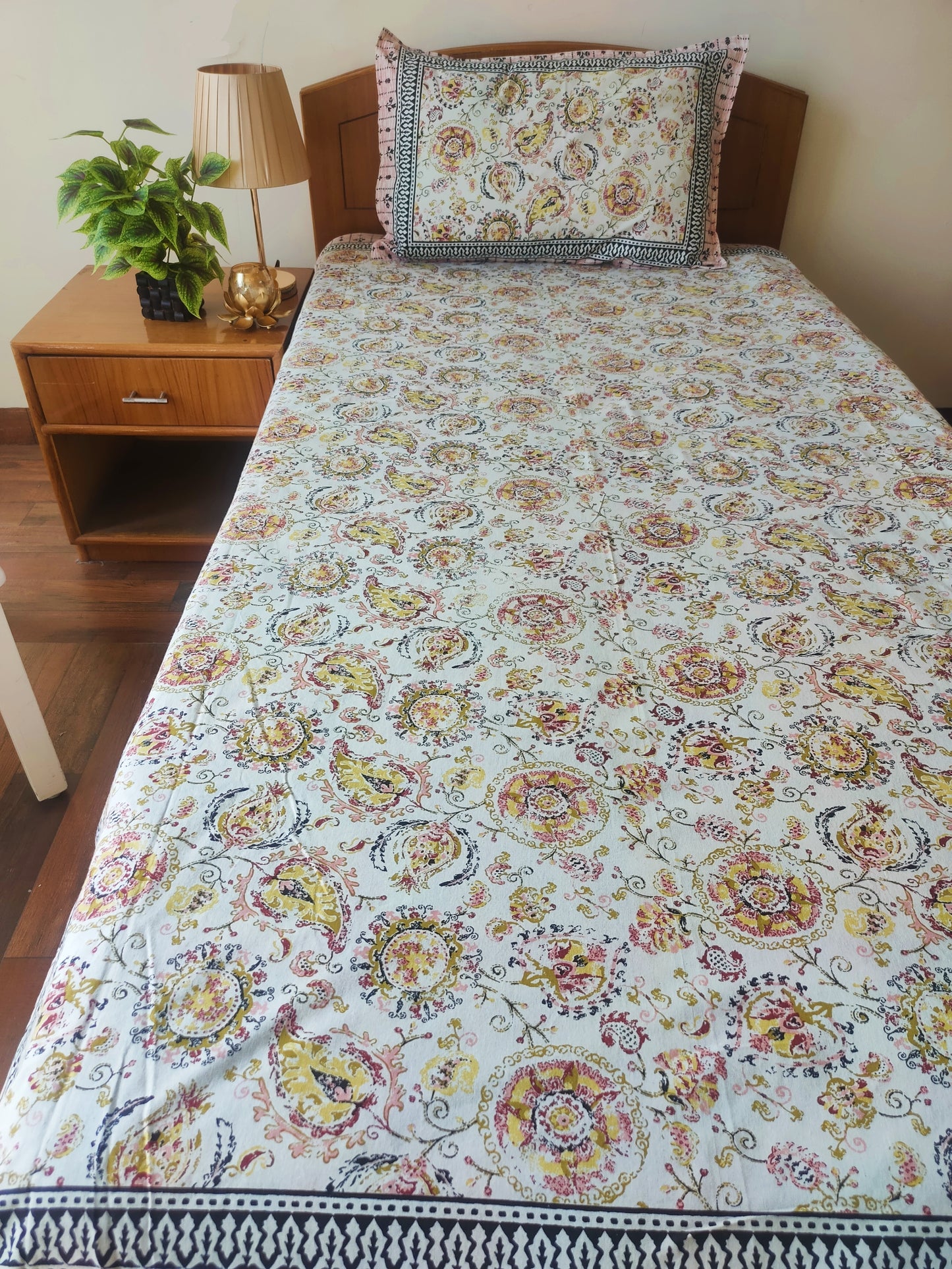 Anaarkali Pure Cotton Single Bedsheet