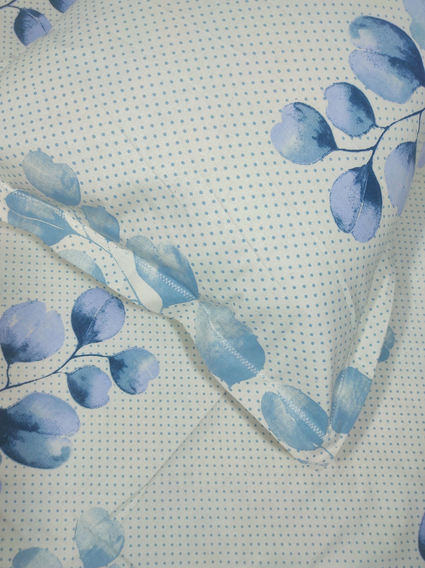 Orchid Pure Cotton Double Bedsheet - Blue