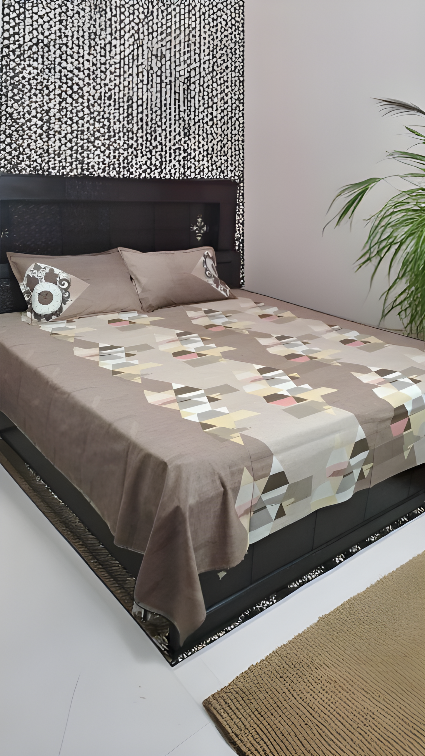 Glory Pure Cotton Double Bedsheet - Ivory